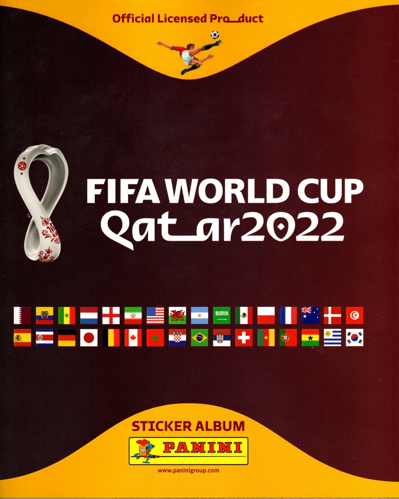 Panini World Cup 2022 Qatar Orange Version 638 - Softcover Album + 100 Stickers My Choice