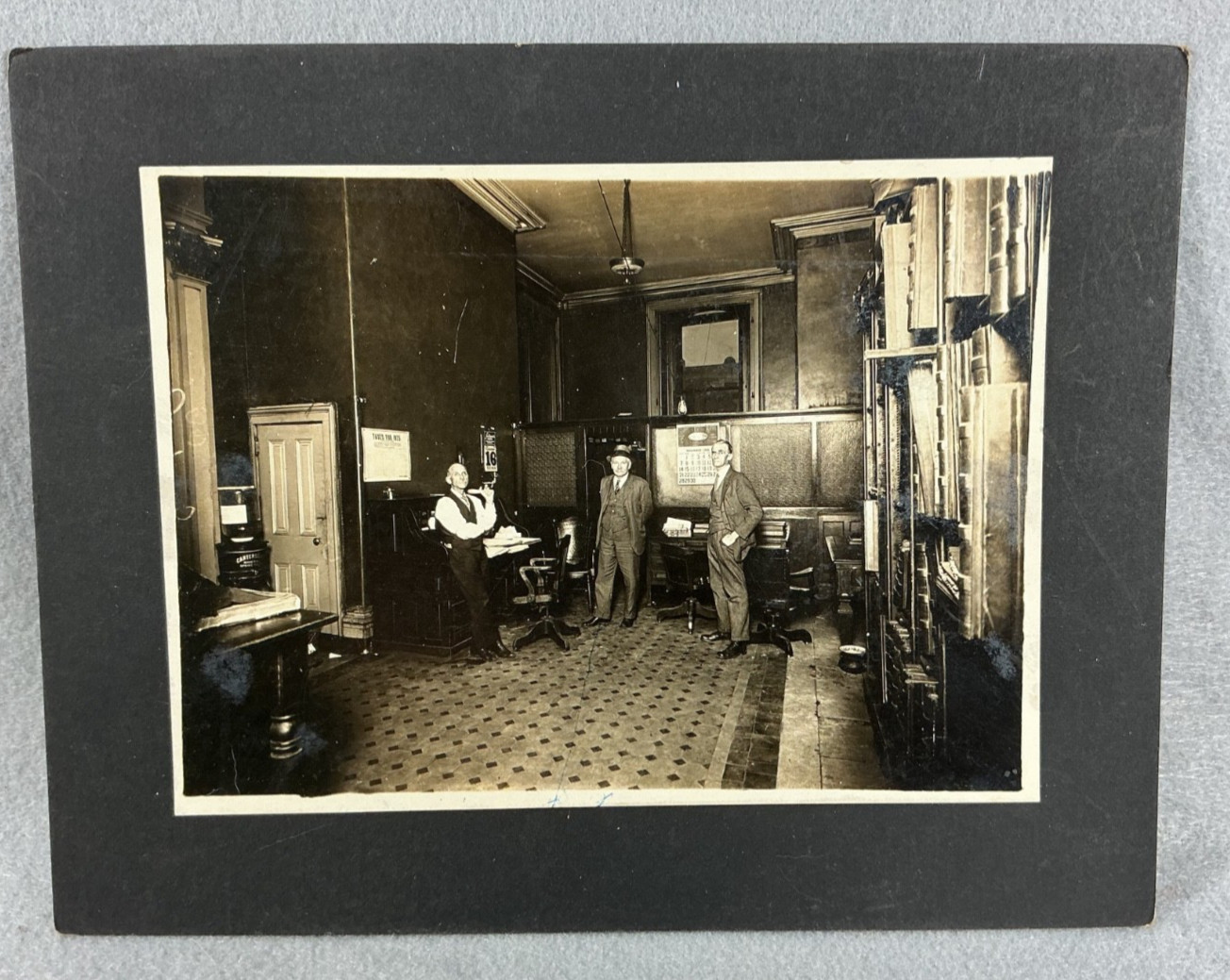 Antique Photo Marion County Government Office Indianapolis 1926