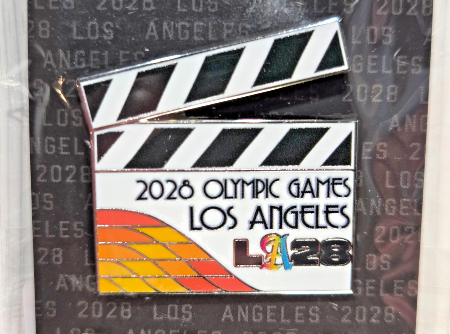 LA 2028 Summer Olympics Movie Clapper Metal Pin Licensed LA28 BRAND NEW ON HAND