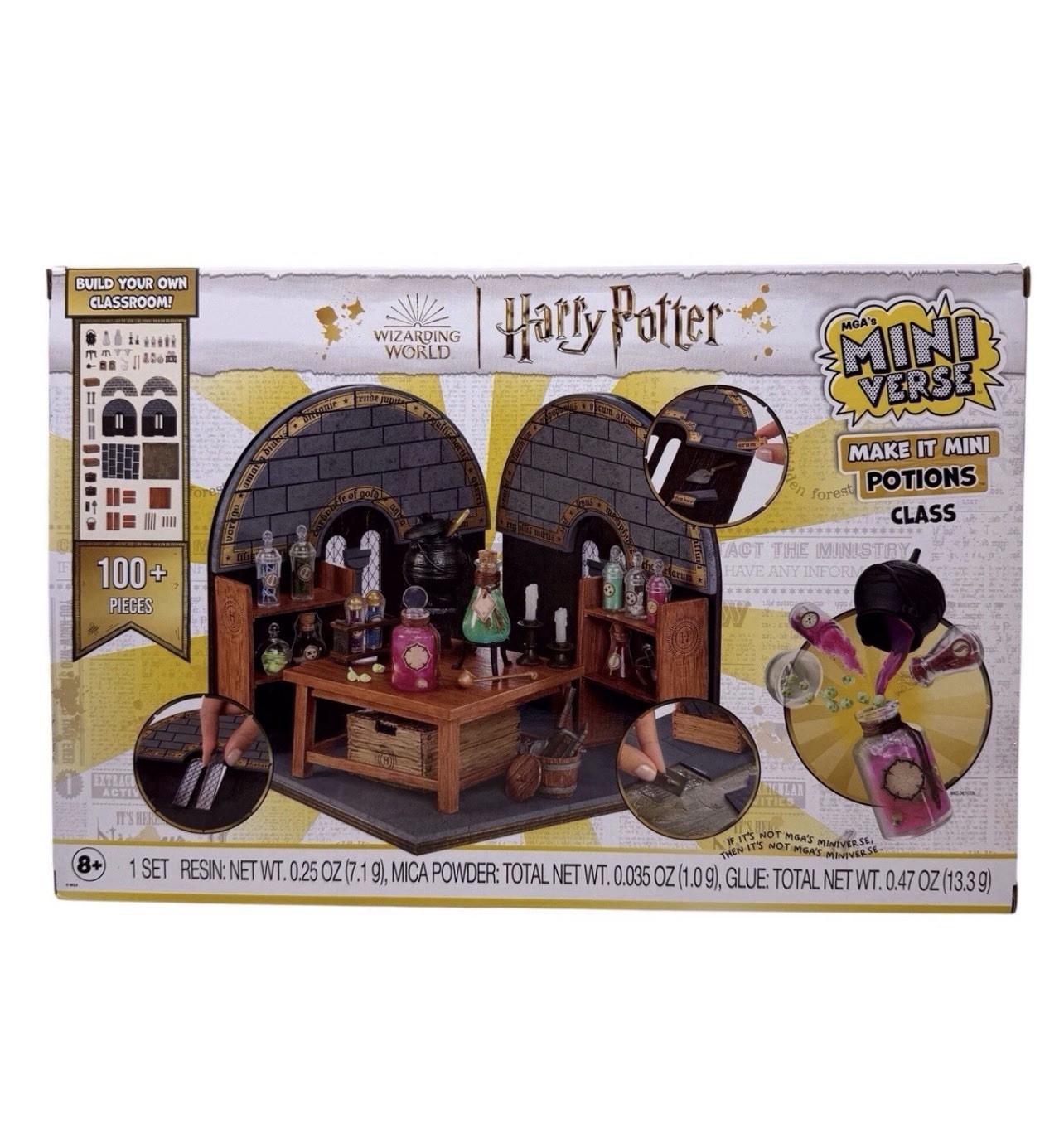MGA Miniverse Make It Mini Harry Potter Potions Class DIY Set 100+ Pieces NIB