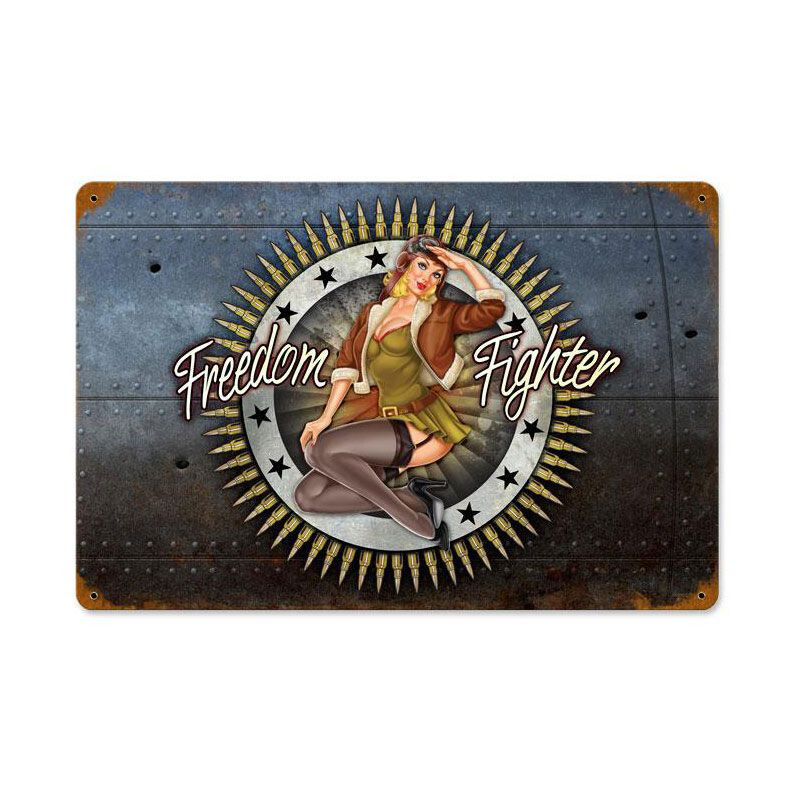 FREEDOM FIGHTER WWII STYLE PLANE PINUP 18\