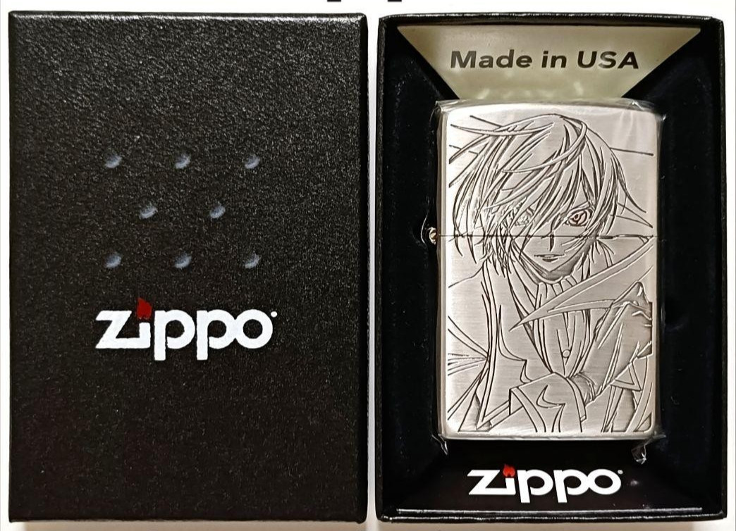 Code Geass Lelouch of the Rebellion Antique Silver Finish Engraved Zippo Lighter Code Geass Lelouch of the Rebellion Antique Silver Finish Engraved Zippo Lighter