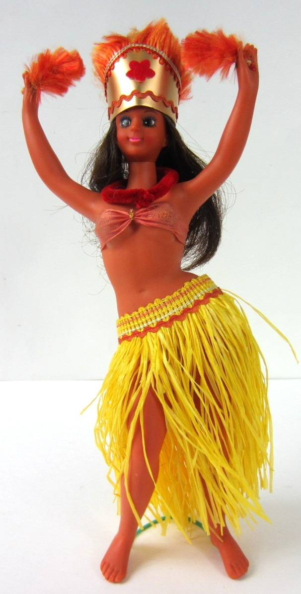 Vintage Hawaiian Hula Girl Dancer About 10 Inches Tall