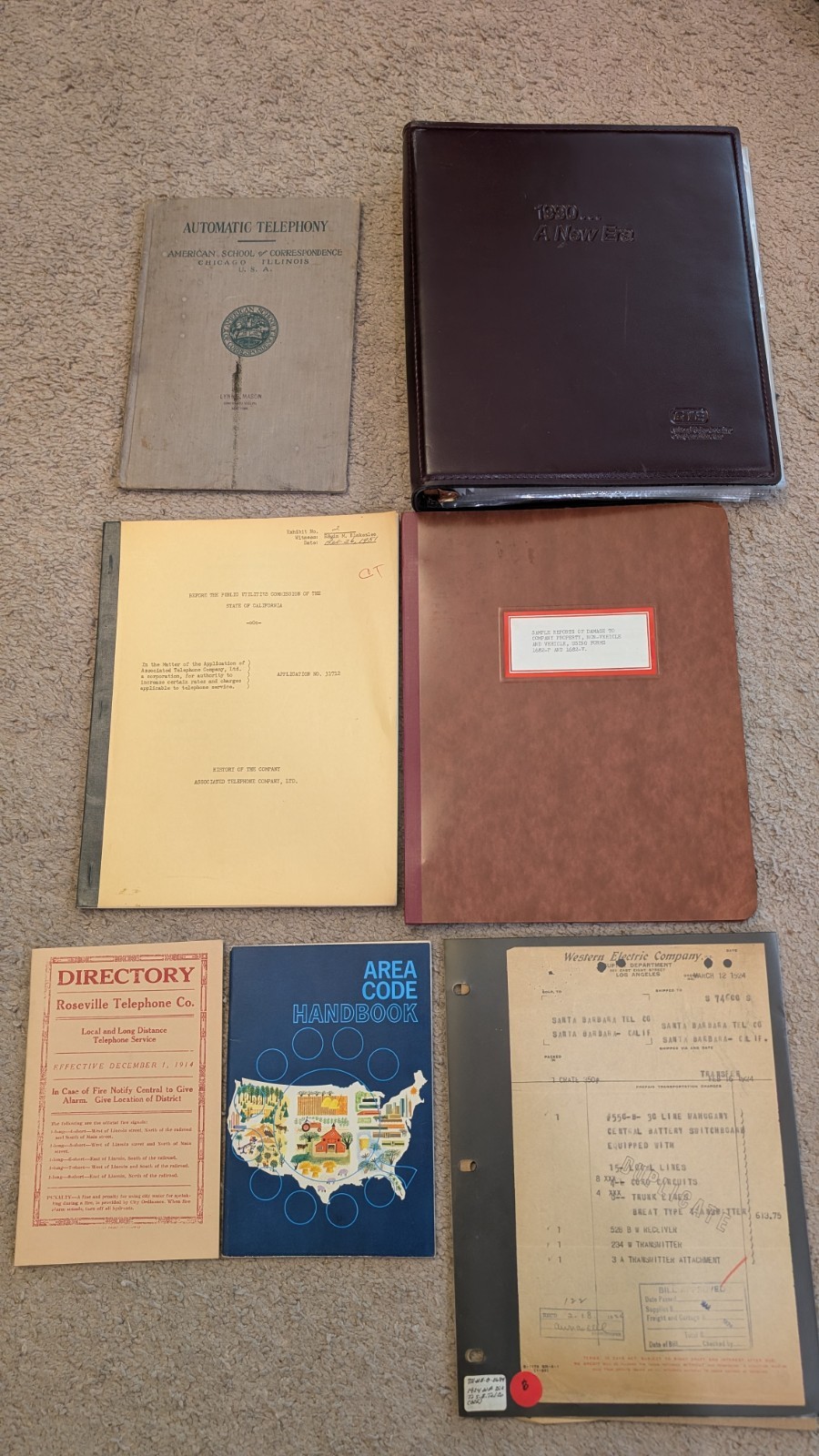 Telephone Collector Engineer Lot GTE General California Utility Pamphlets Telephone Collector Engineer Lot GTE General California Utility Pamphlets