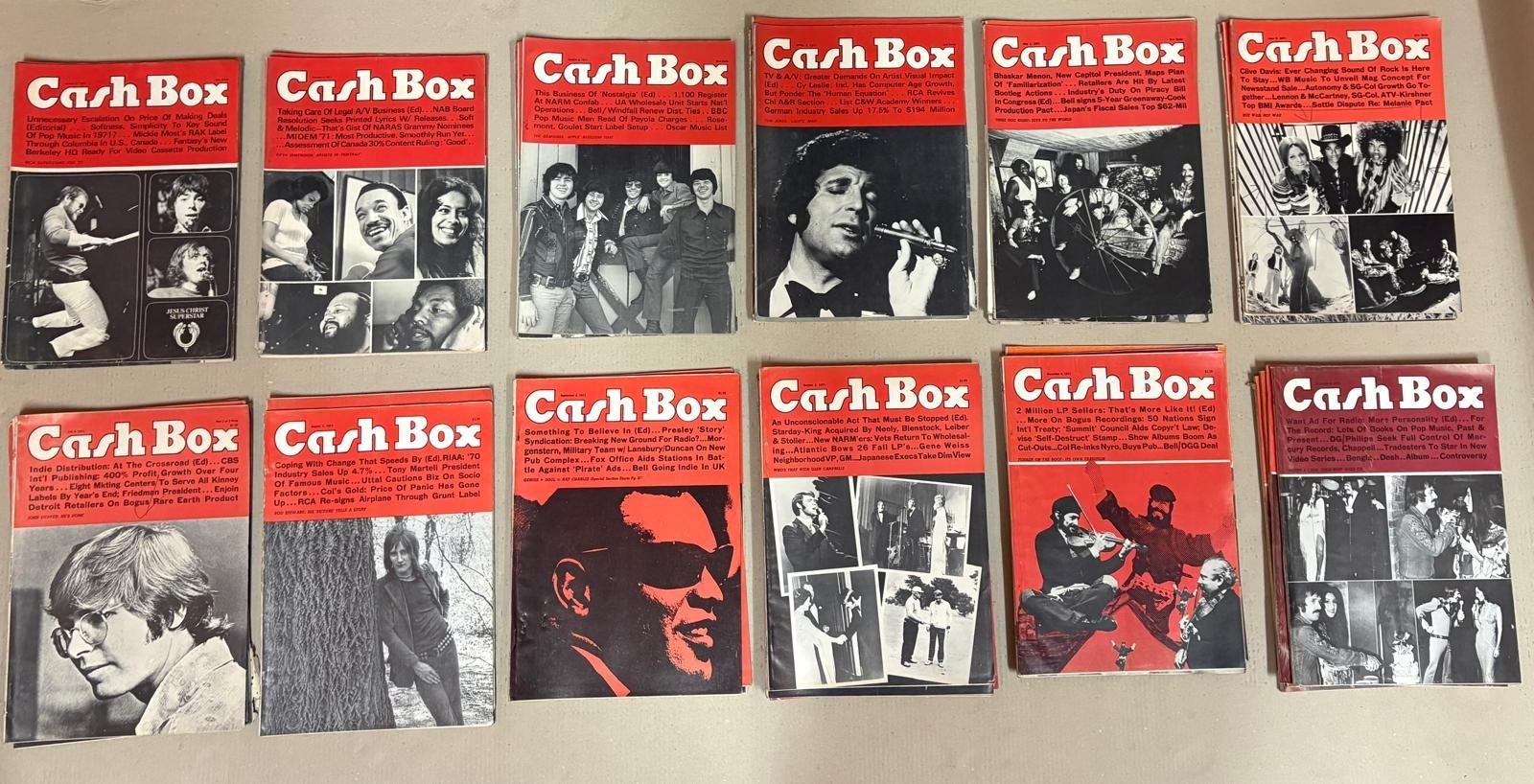 Original 1971 Cash box magazine 49 issue RARE