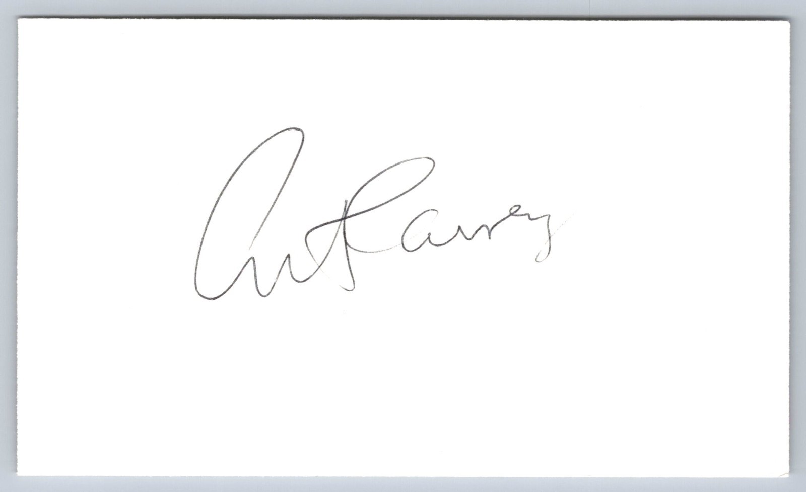 Art Carney Hand Signed Index Card Autograph - Deceased - The Honeymooners