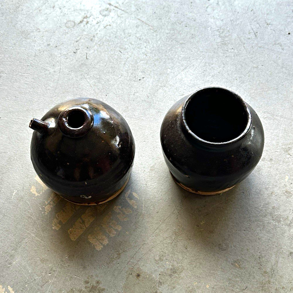 Vintage 19th Century Soy Sauce Jar and Decanter Vintage 19th Century Soy Sauce Jar and Decanter