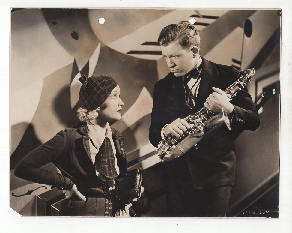 Judith Wood Stuart Erwin Girls Paramount Pictures Saxophone 1930s Photo