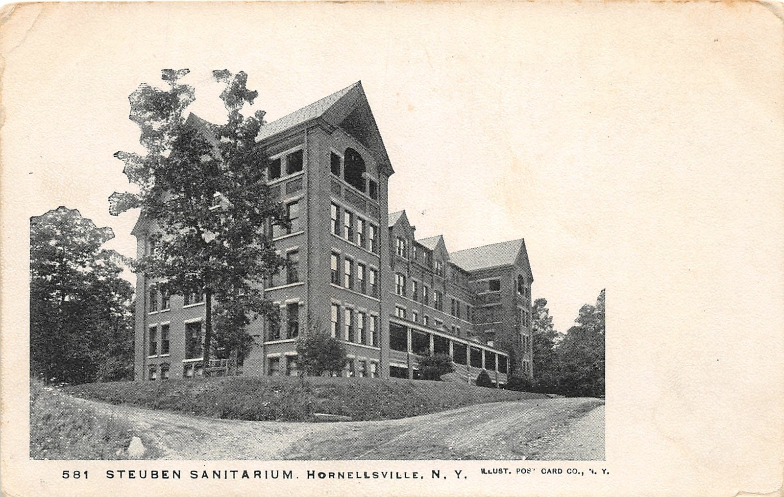 H98/ Hornellsville New York Postcard c1910 Steuben Sanitarium  168