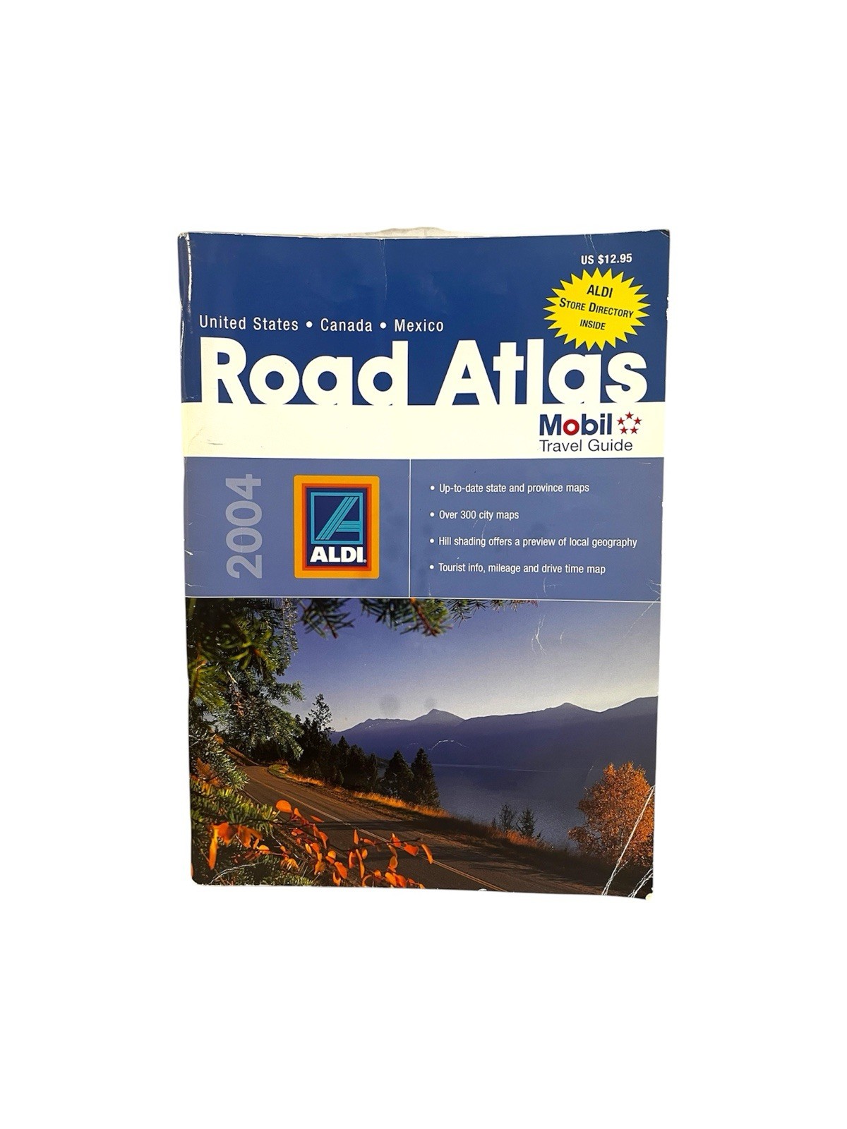 VTG 2004 Mobil Travel Guide Road Atlas Aldi Store Directory United States Map