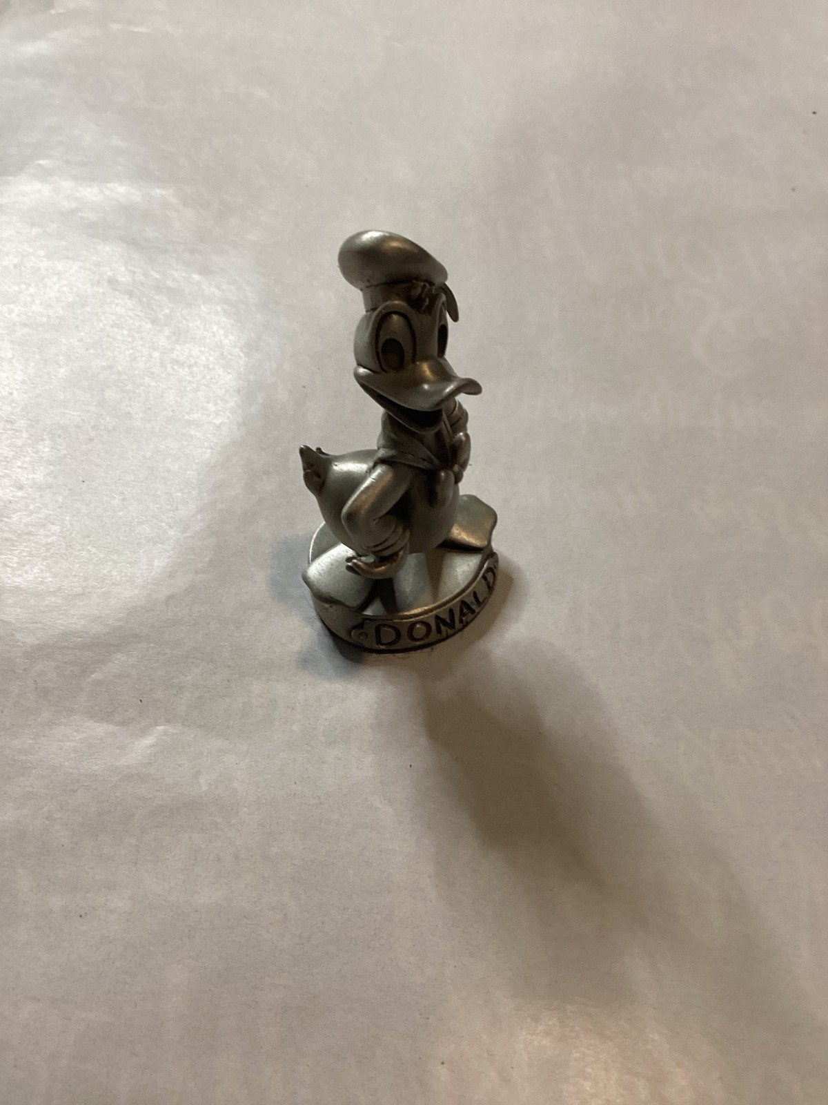 Donald Duck Hudson Fine Pewter Miniature Figurine, Walt Disney Co Made in USA