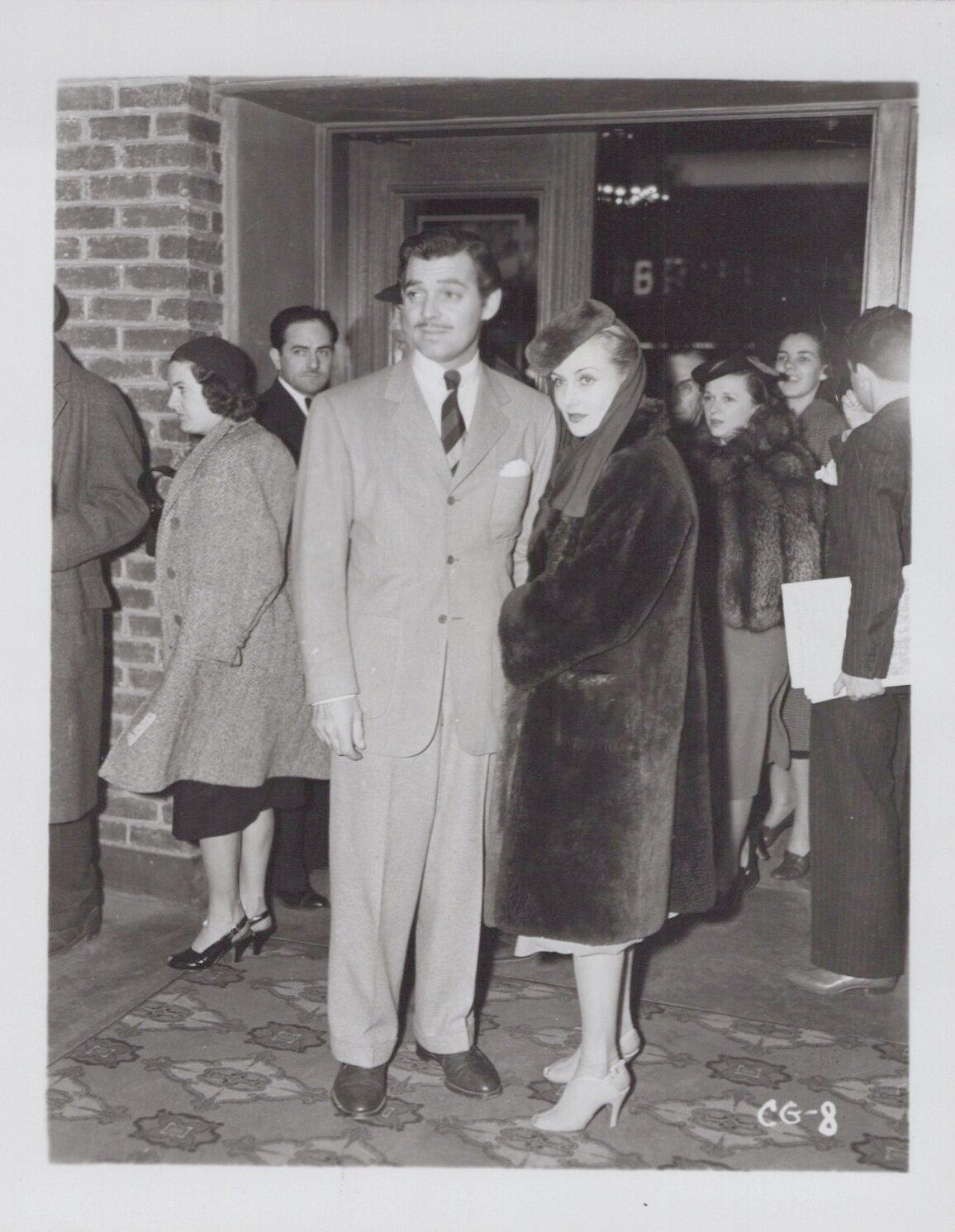 1940s HOLLYWOOD Carole Lombard + Clark Gable PORTRAIT CANDID SNAPSHOT Photo J 33