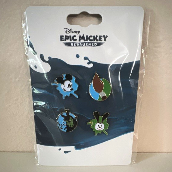D23 Expo 2024 Disney Epic Mickey Rebrushed Exclusive Pin Set