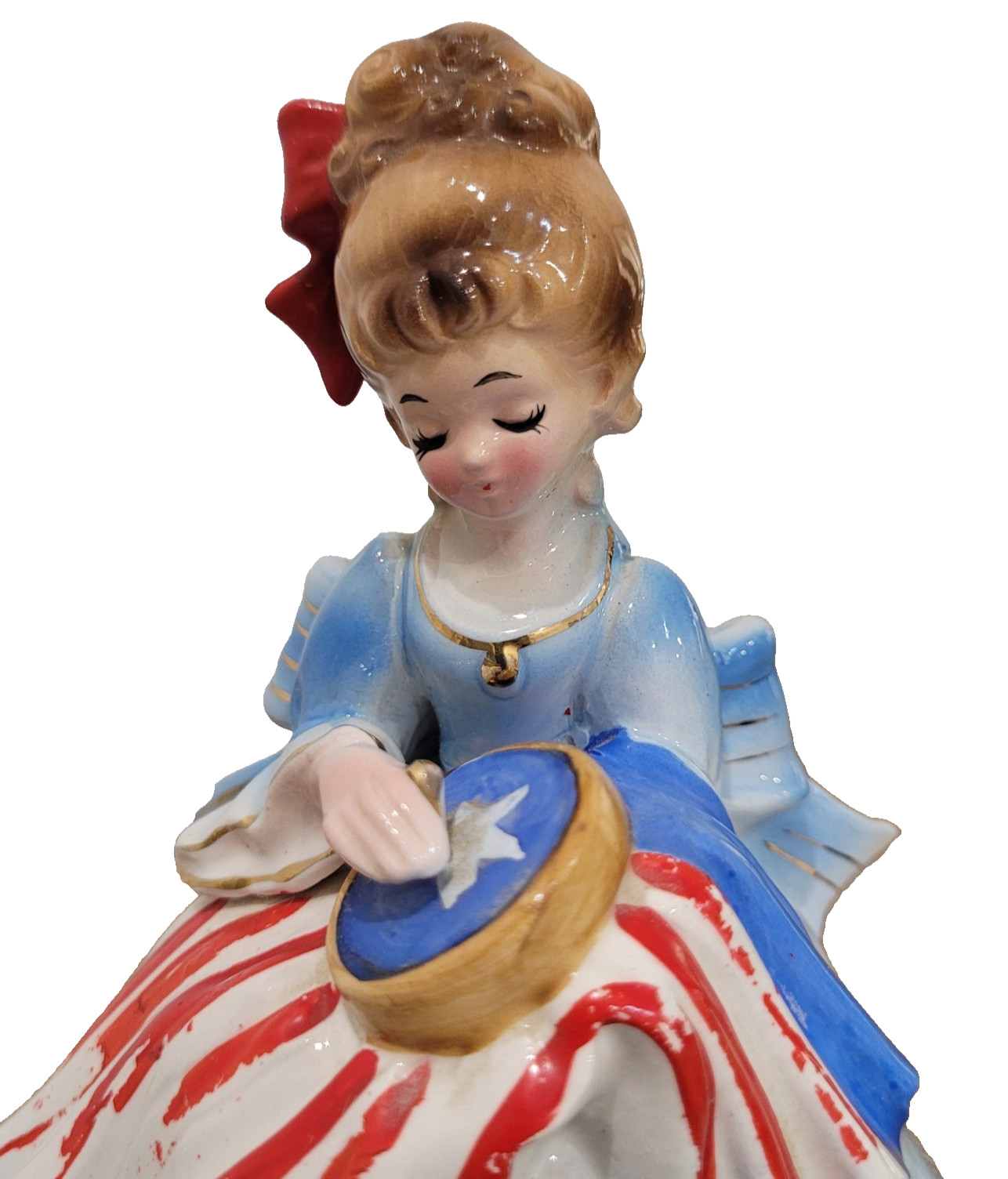 Josef Originals Beautiful Betsy Ross Figurine Music Box