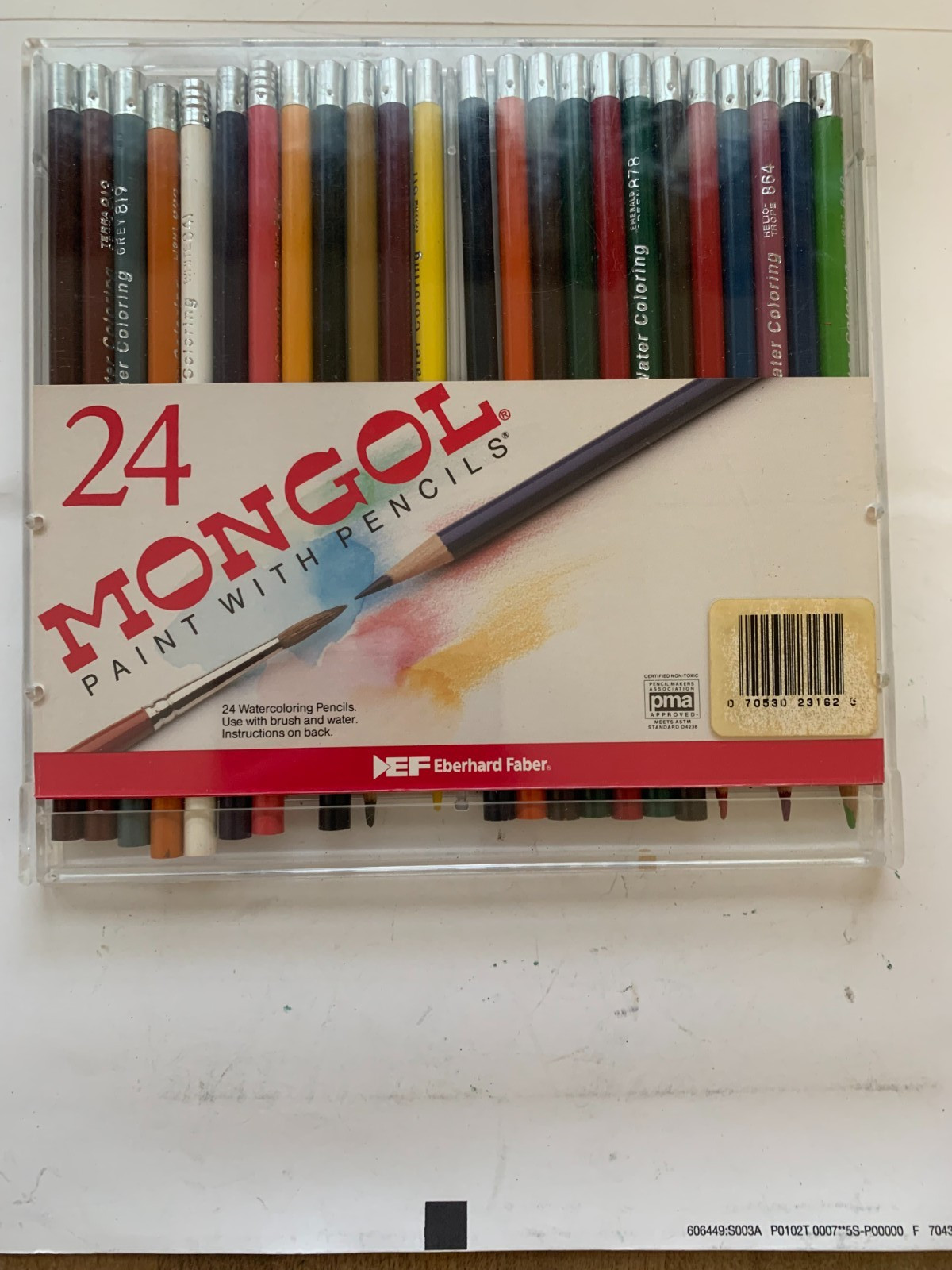 24 Mongol Paint With Pencils Watercolor Pencil Set - Some Have Been Used