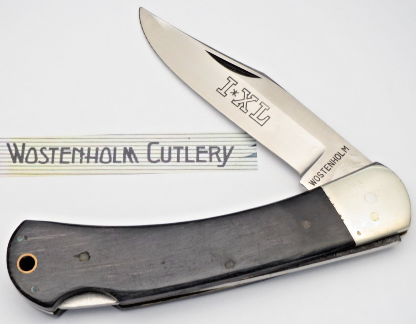 Vintage 1980's WOSTENHOLM IXL JAPAN Lockback Pocket Knife Horn Handles - Unused