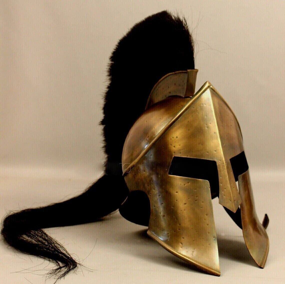 NEW 300 SPARTAN HELMET KING LEONIDAS MOVIE REPLICA MEDIEVAL HELMET WITH STAND