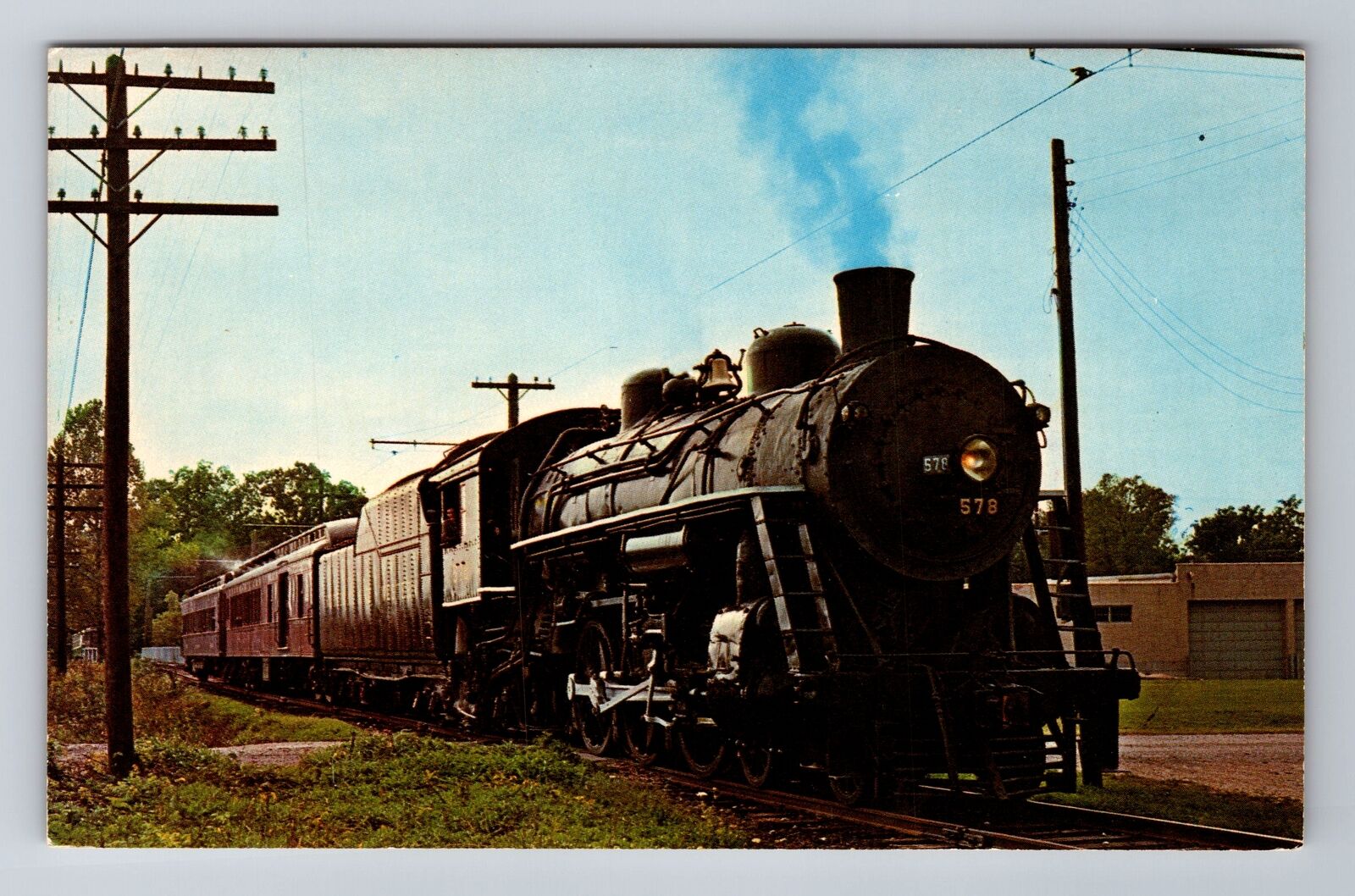 Worthington OH-Ohio, Ohio Railway Museum, Antique, Vintage Souvenir Postcard