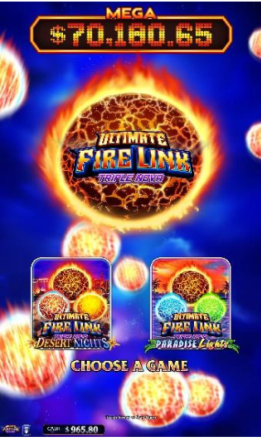 Ultimate Fire Link Triple Nova 2/1   - HiBet game board not HET