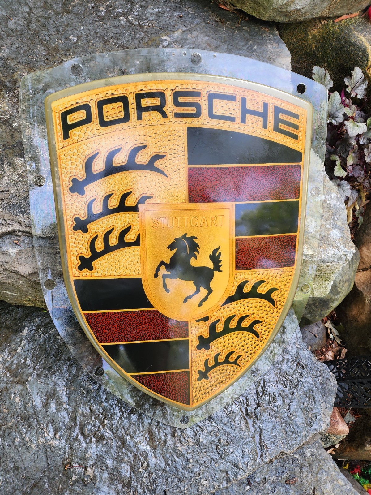 Porsche Dealer Advertising Sign Display Vintage RARE - Late 70s To Early 80s
