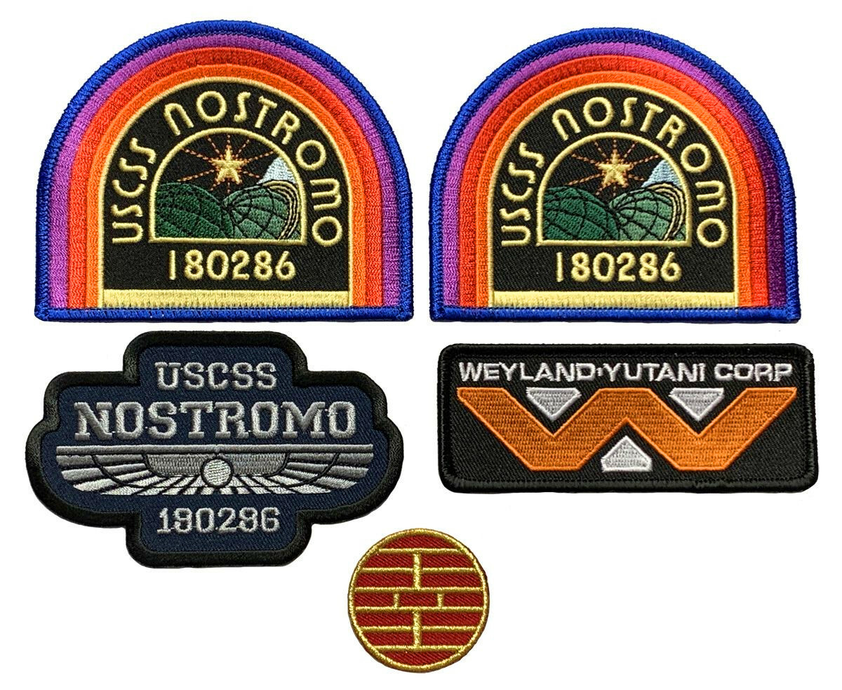 Alien Movie U.S.C.S.S. Nostromo Weyland Yutani Patch (Bundle 5PC-Iron on-sew on) Alien Movie U.S.C.S.S. Nostromo Weyland Yutani Patch (Bundle 5PC-Iron on-sew on)