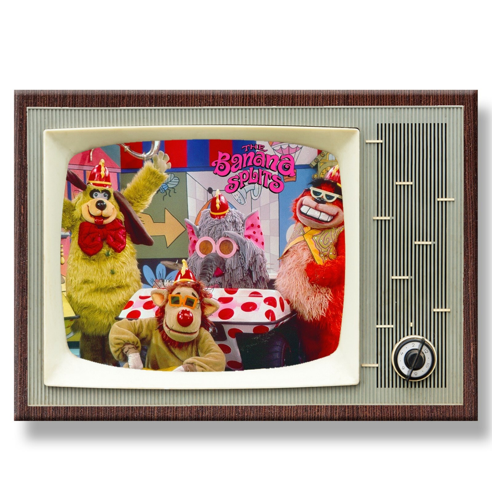 BANANA SPLITS Classic TV 3.5 inches x 2.5 inches Steel Cased FRIDGE MAGNET BANANA SPLITS Classic TV 3.5 inches x 2.5 inches Steel Cased FRIDGE MAGNET