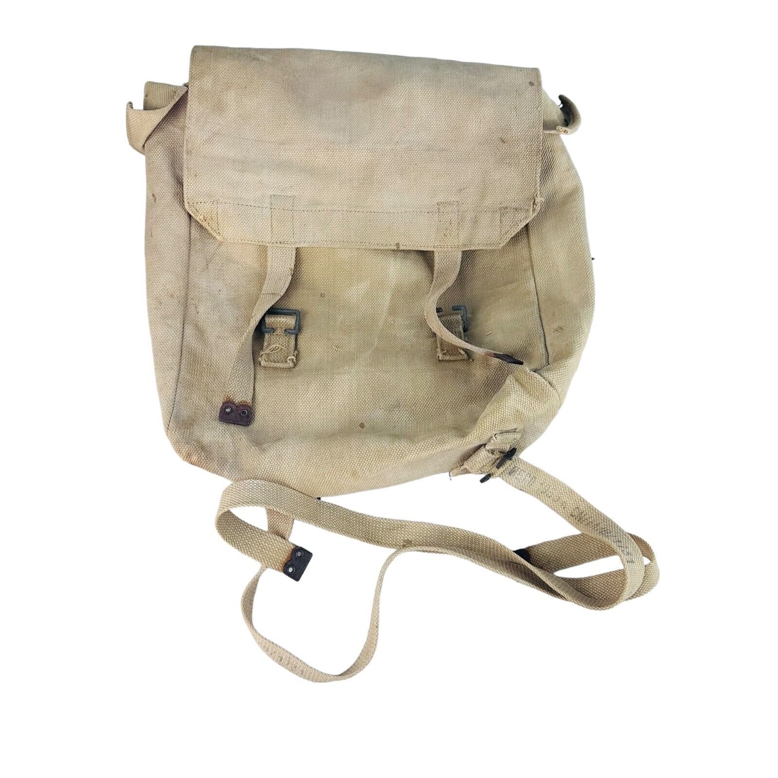 vtg Military canvas backpack marked 1955