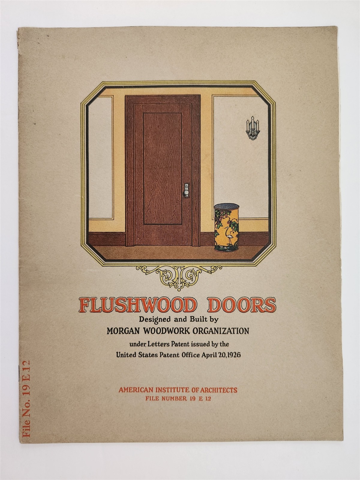 1926 antique FLUSHWOOD DOORS MORGAN WOODWORK architectural CATALOG AIA