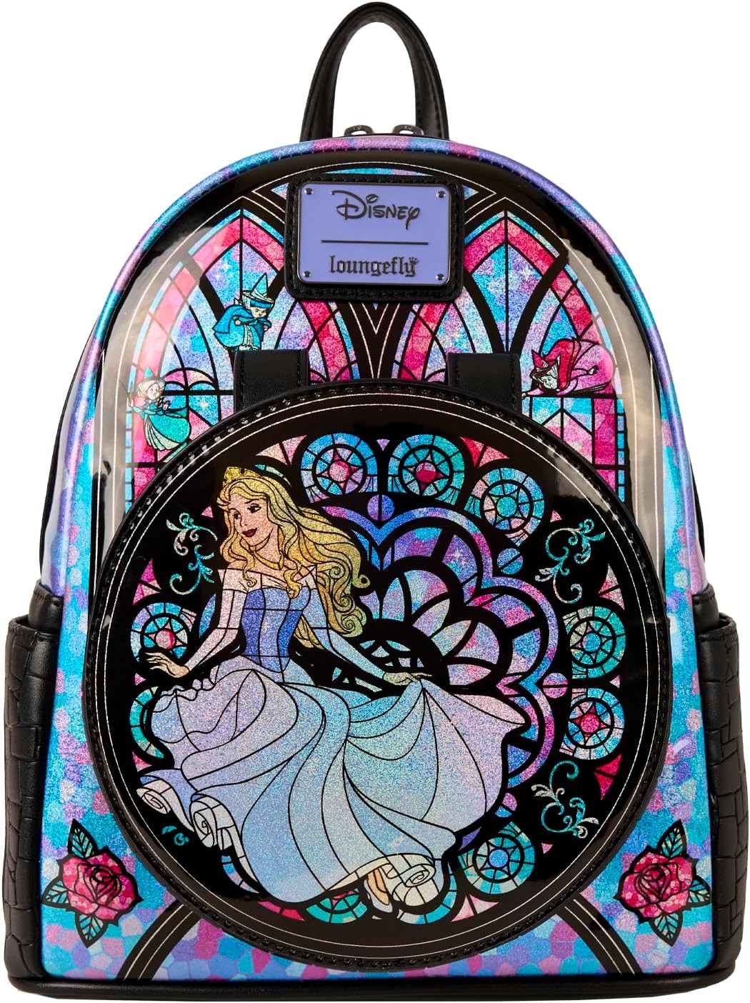 Loungefly Disney Princess Stained Glass: Sleeping Beauty Mini-Backpack NEW 🚚✅