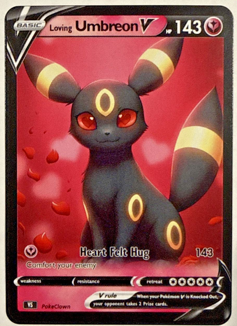 Loving series Umbreon V - Fan Art Card - Poke Clown