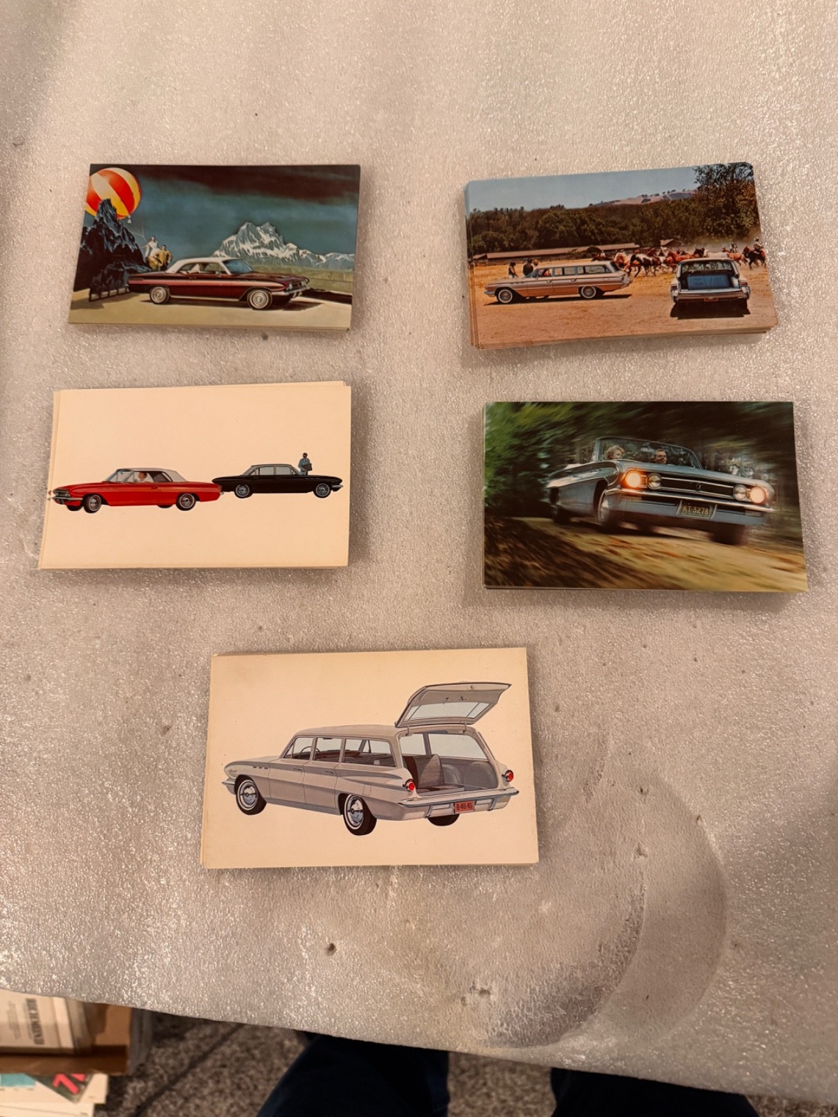 1961,1962. buick. special. nos postcards. set of 5. originals 1961,1962. buick. special. nos postcards. set of 5. originals