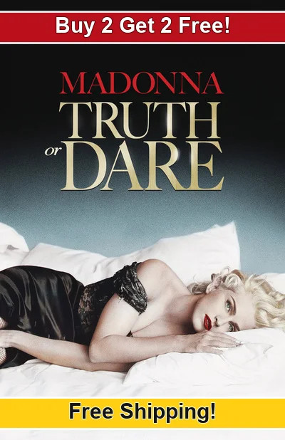 Madonna Truth or Dare 1991-01 11x17 Movie TV Show Poster Buy 2 Get 2 Free
