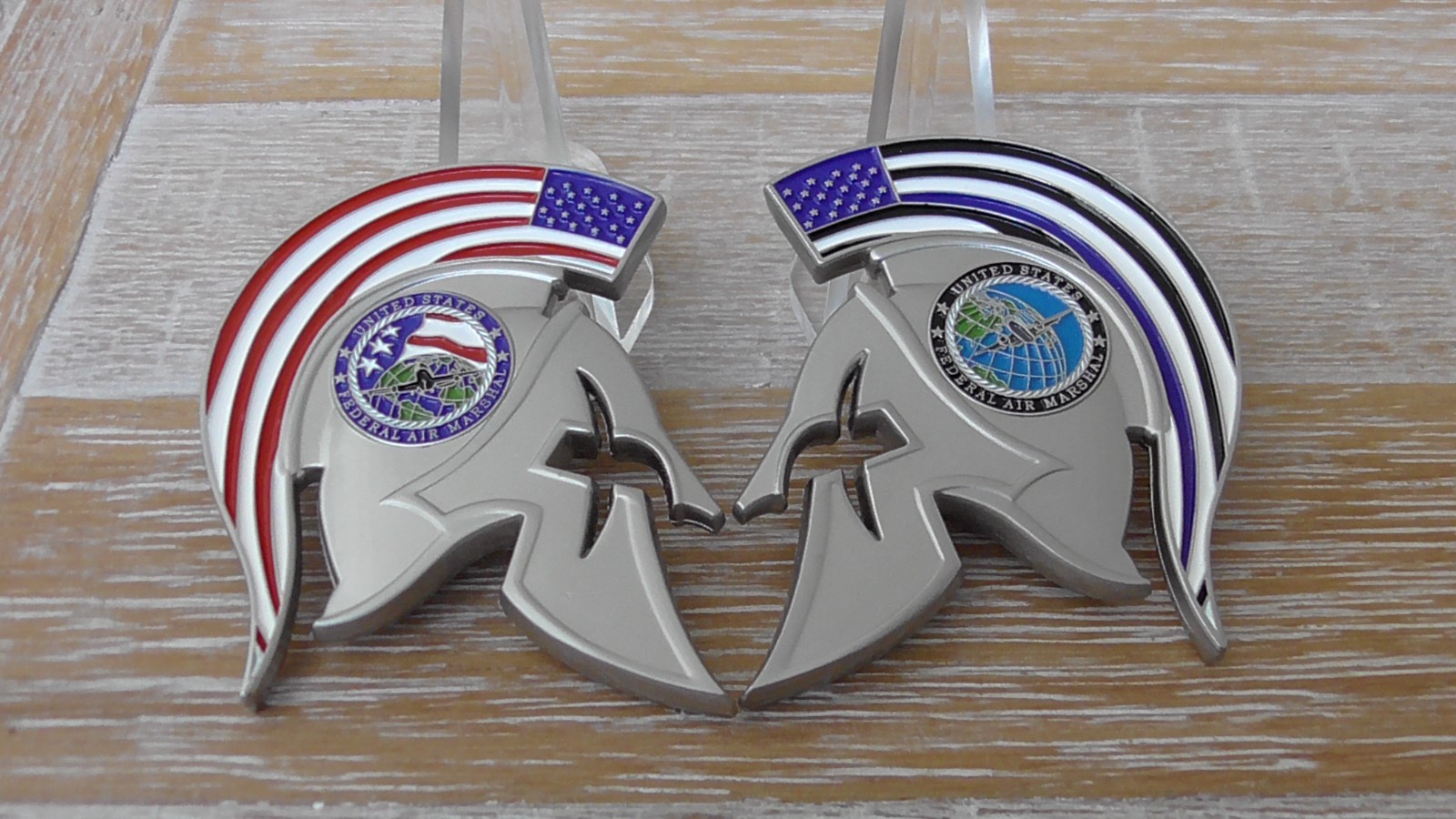 FAMS Federal Air Marshal Service Spartan Helmet TBL FAM Challenge Coin #36