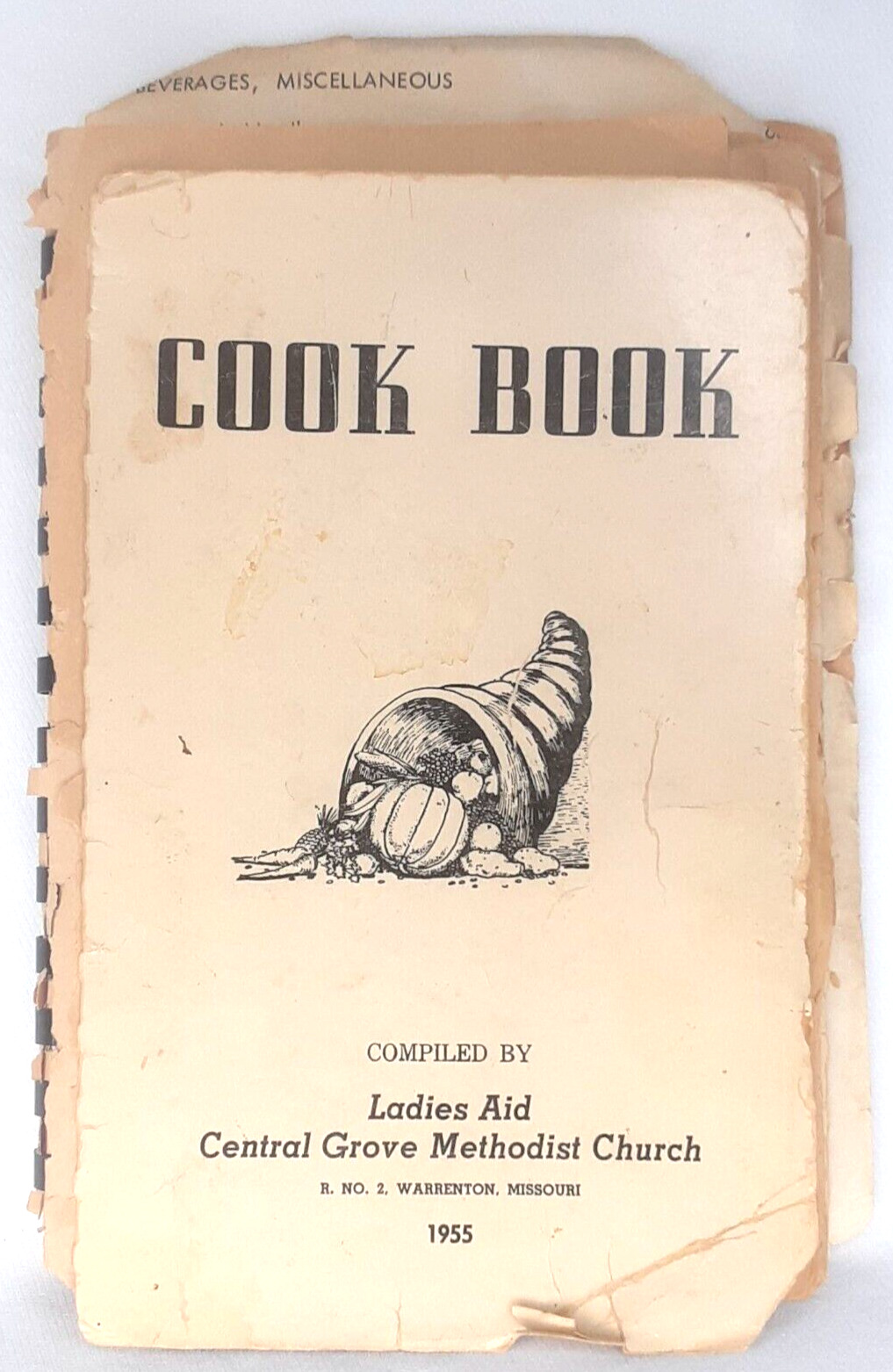 Recipes Ladies Aid Methodist Cookbook Copyright 1955 Vintage Cookery and Cuisine