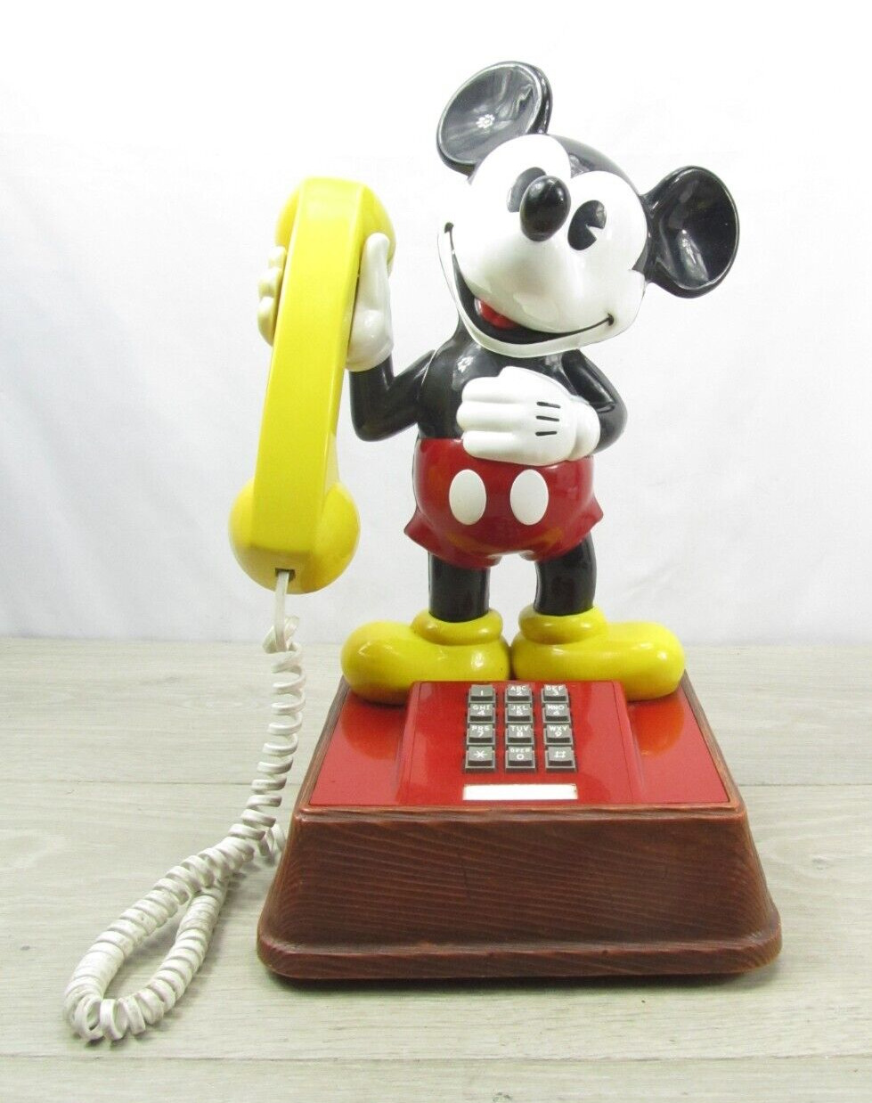 Vintage The Mickey Mouse Phone 1776 Landline Psh Button Telephone Disney 15 inch