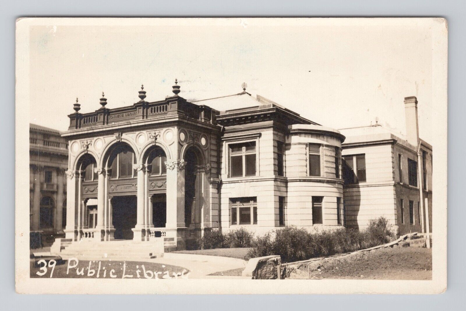 Postcard RPPC Public Library Oklahoma City Oklahoma 1920