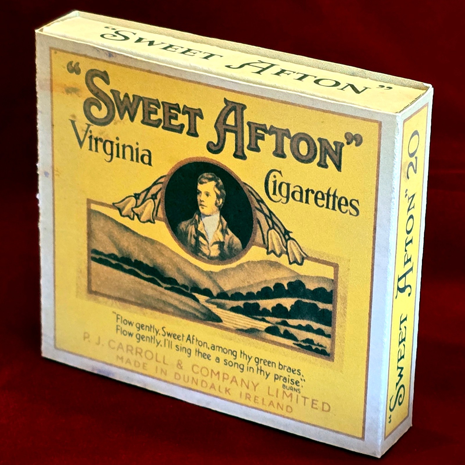 Indiana Jones Raiders of the Lost Ark Marion Ravenwood Sweet Afton cigarette box