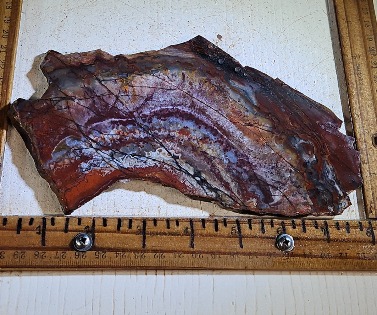 Sarape Jasper slab, Mexico. Awesome pattern. 8\