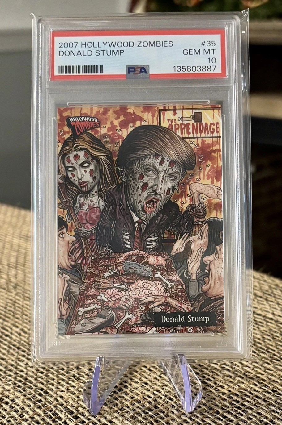 2007 Topps Hollywood Zombies Donald Stump Card #35 PSA GEM MT 10 Trump