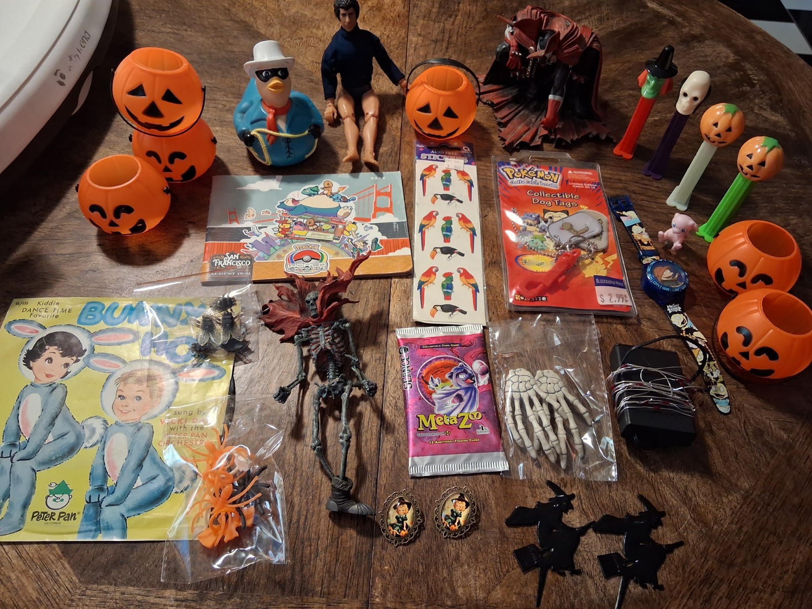 Vintage Junk Drawer Lot Spawn, Halloween, Pokémon, Pez, Novelty Vintage Junk Drawer Lot Spawn, Halloween, Pokémon, Pez, Novelty