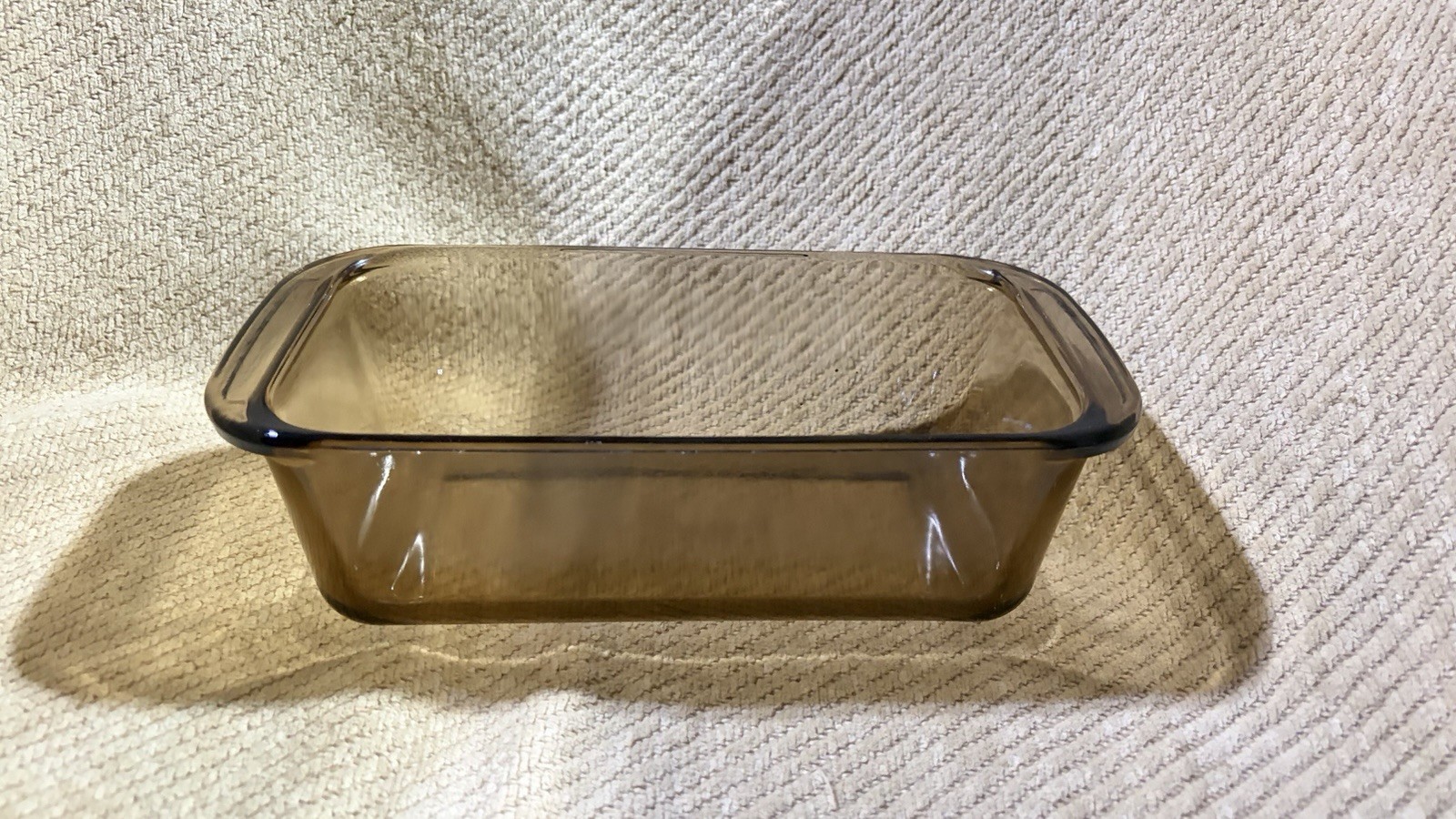 Vintage Pyrex Amber Glass Loaf Pan 213-R 1.5 Qt 8.5x4.5 USA Baking Dish