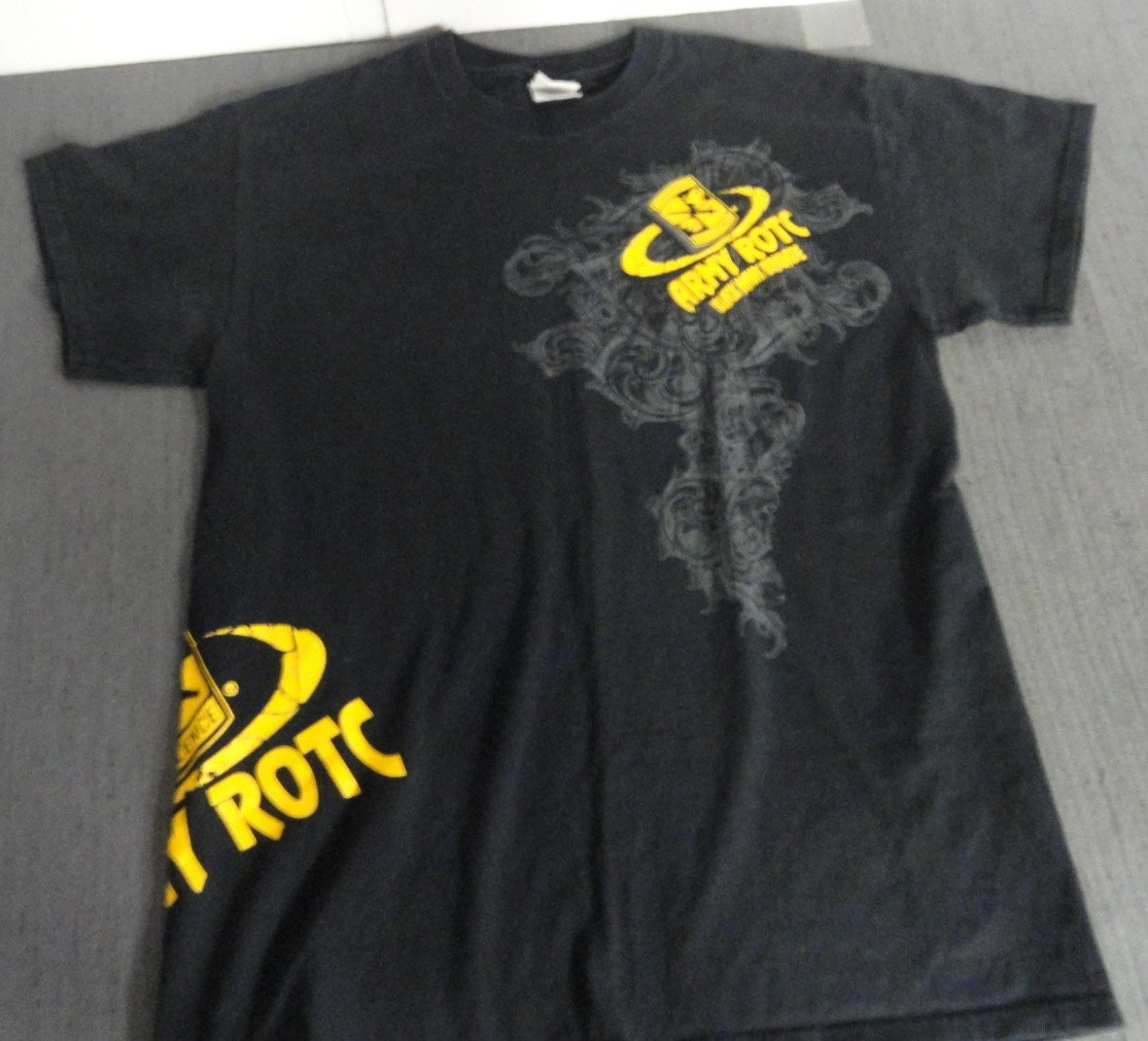 DISCONTINUED ARMY ROTC BLACK HAWK BRIGADE CADET GRADUATE UNIT SHIRT MEDIUM