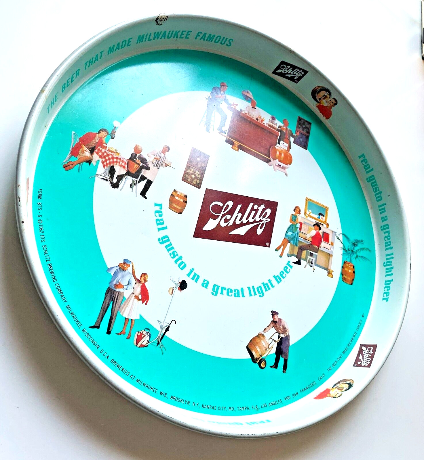 Schlitz Beer Tray, 12\