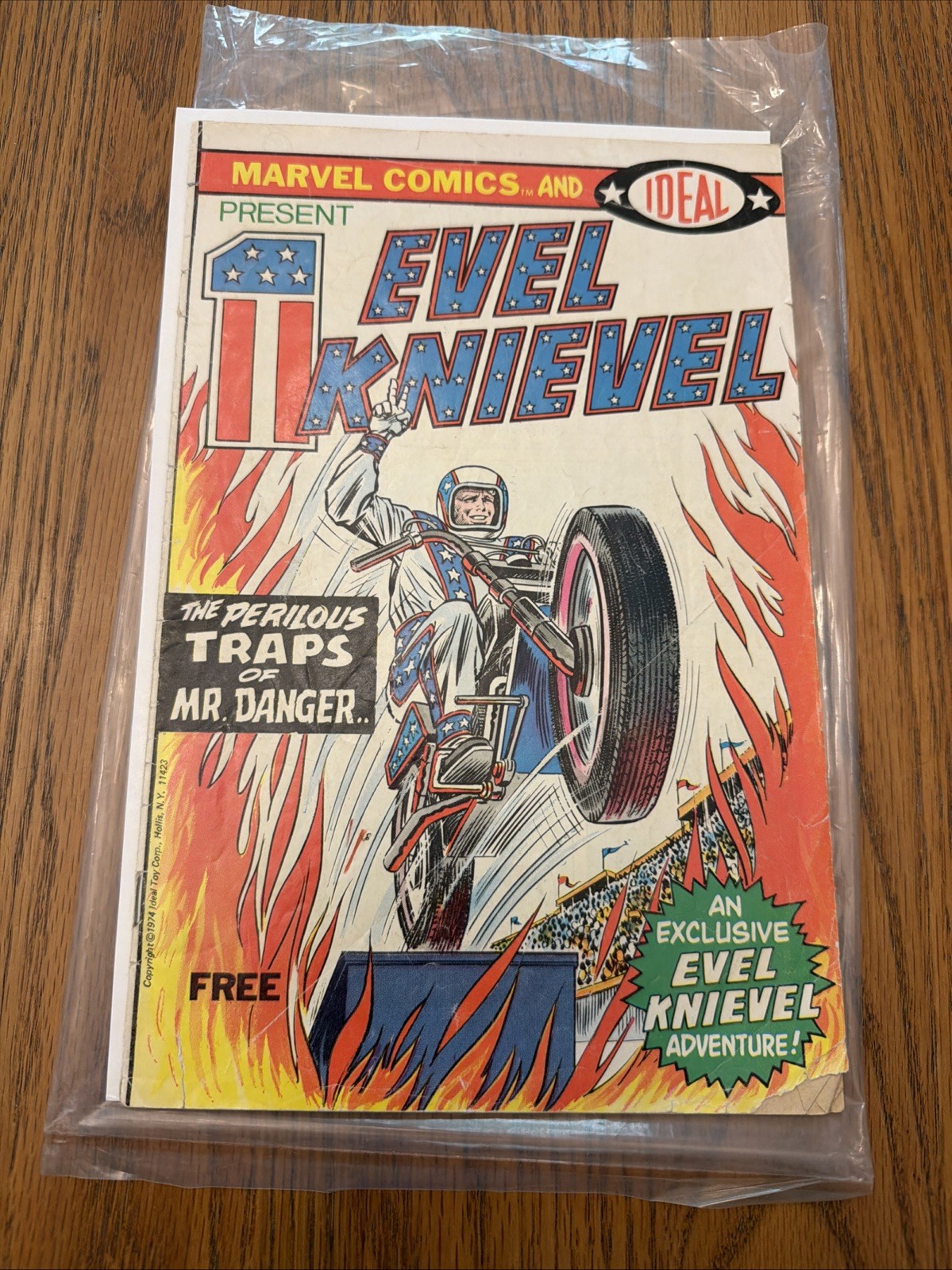 1974 Evel Knievel Marvel Comics Ideal Promo Comic Perilous Traps