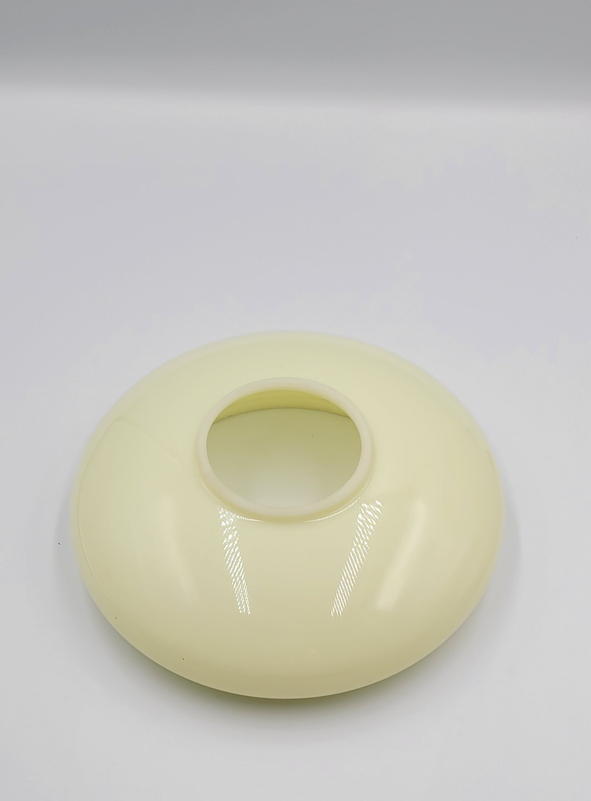 Vintage Custard Glass Lamp  Shade Art Deco