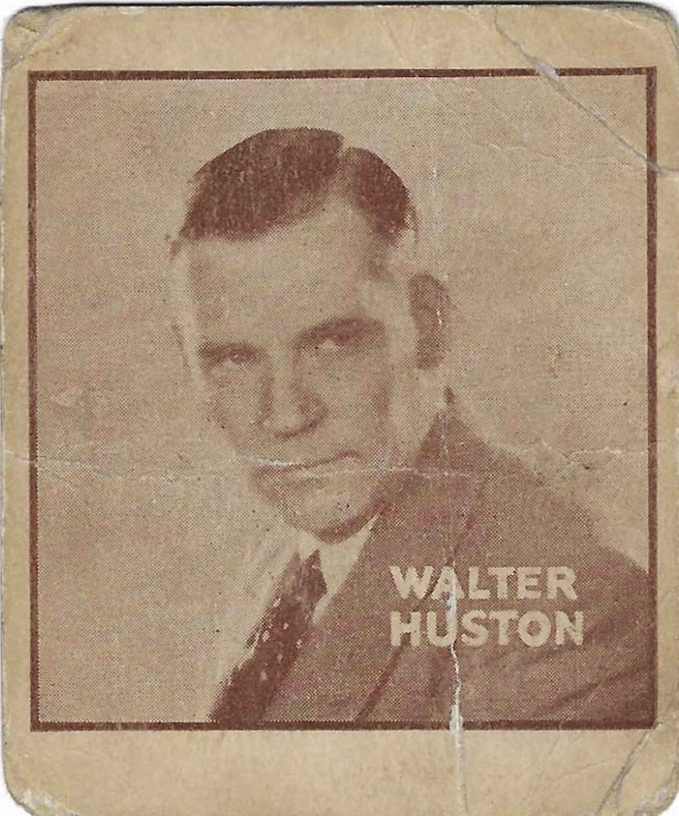 1930\'s R97-2 MOVIE STAR CARD WALTER HUSTON VERY RARE