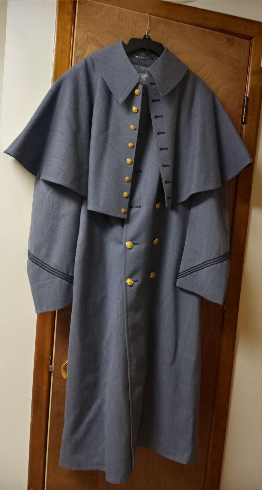Coat / Vintage USMA West Point Cadet Army JV Military Parade Wool Long Jacket .