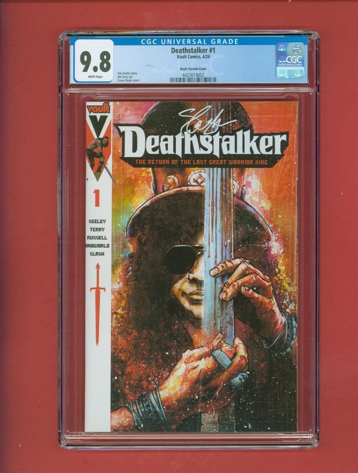Deathstalker #1 Slash Variant Hot CGC 9.8 Guns N Roses