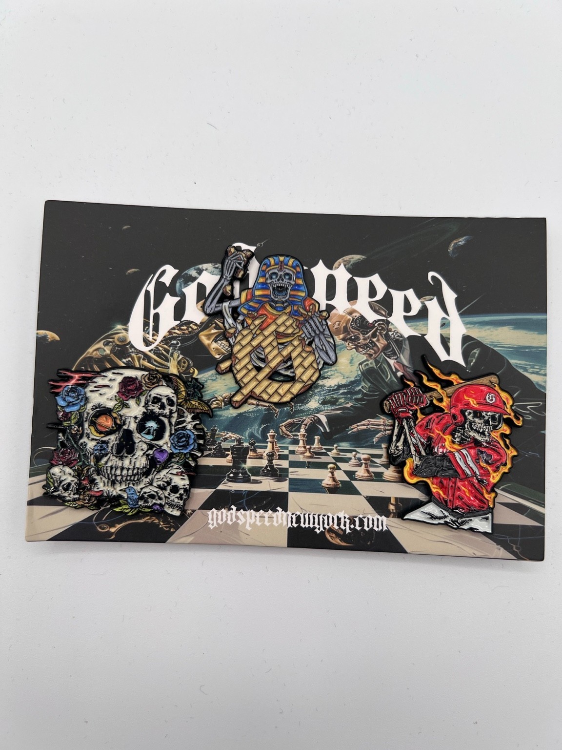Godspeed 3 Piece Enamel Pin Set Godspeed 3 Piece Enamel Pin Set