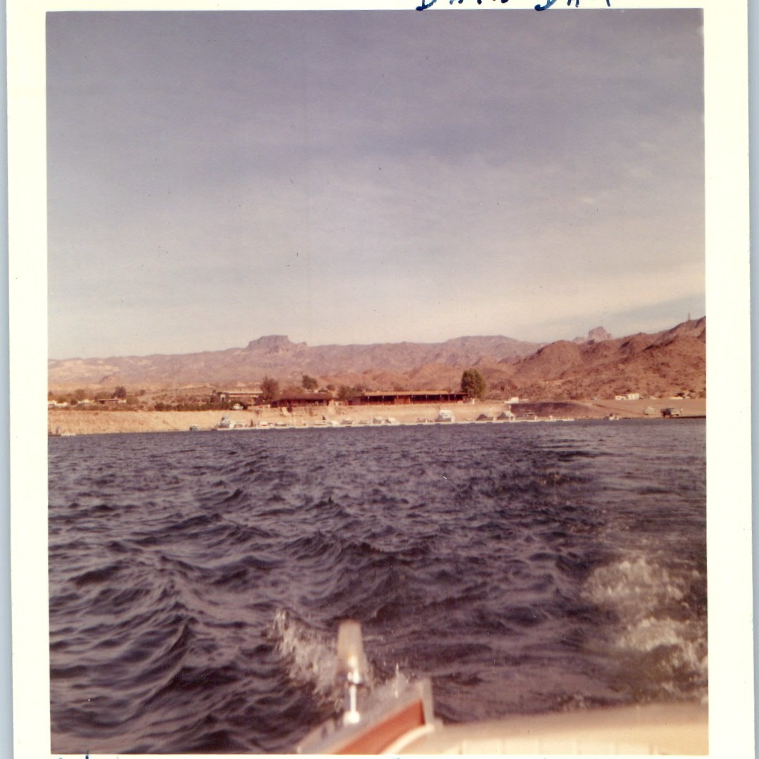 1963 Davis Dam Lake Mohave AZ Katherine Landing Marina Colorado River Boat Photo
